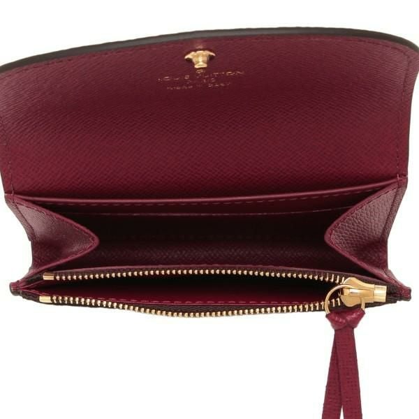 ルイヴィトン コインケース LOUIS VUITTON M41939 モノグラム ポルトモネロザリ レディース 小銭入れ 無地 フューシャ 茶色 詳細画像