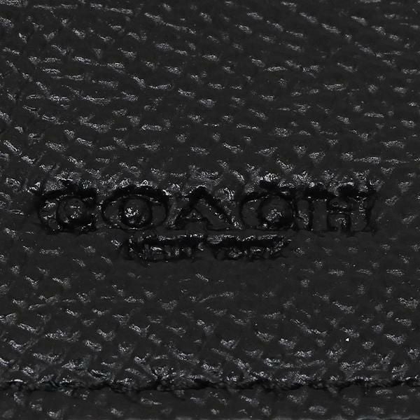 コーチ キーケース COACH F73992 QBBK ファイブ リング キー ケース 無地 ブラック 黒 詳細画像