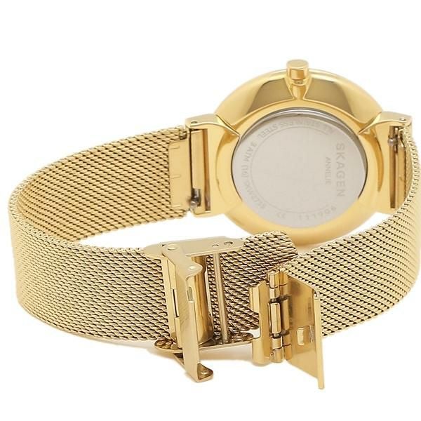 スカーゲン 時計 レディース アネリー 34MM クォーツ ホワイト ゴールド SKAGEN SKW2755 詳細画像
