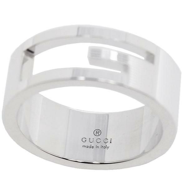 グッチ 指輪 ブランデッドレギュラー Gリング スターリングシルバー