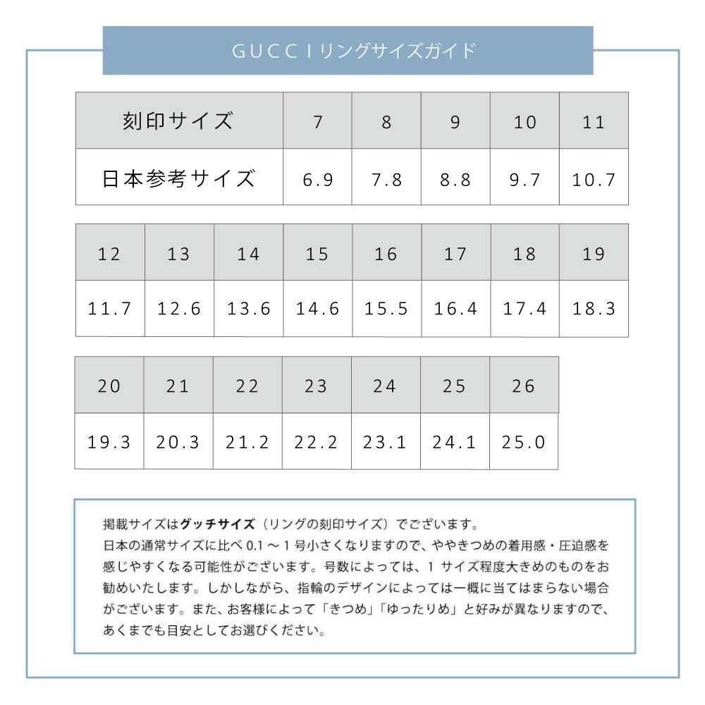 GUCCI750リングサイズ13 グッチ GUCCI 指輪 477932 J8400 0701 GUCCI GHOST グッチゴースト