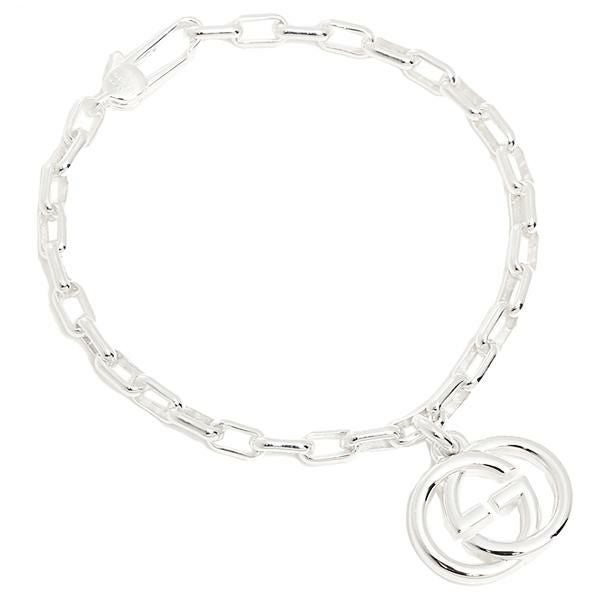 グッチ ブレスレット レディース/メンズ GUCCI 295711 J8400 8106 インターロッキングGチャーム 腕輪 シルバー アクセサリー
