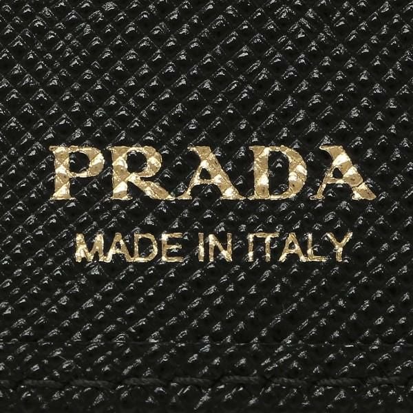 プラダ 財布 PRADA 1MV204 QHH 002 レディース 二つ折り財布 無地 NERO 黒 詳細画像
