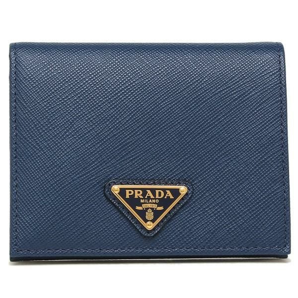 プラダ 財布 PRADA 1MV204 QHH 016 レディース 二つ折り財布 無地
