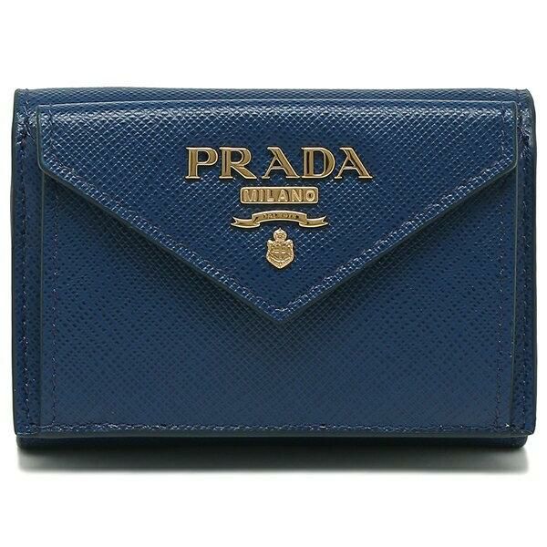 プラダ 三つ折り財布 サフィアーノ ミニ財布 レディース PRADA 1MH021