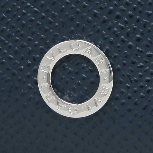 ブルガリ 財布 BVLGARI 284231 DSAP WALLETS ZIP AROUND メンズ 長財布 無地 DENIM SAPPHIRE 紺 詳細画像