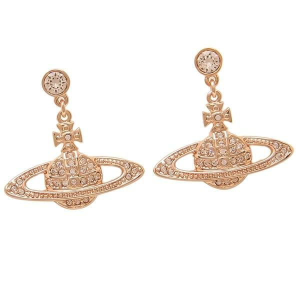 ヴィヴィアンウエストウッド ピアス アクセサリー VIVIENNE WESTWOOD 62020025 G120 ミニ バス リリーフ ドロップ レディース ピンク/ゴールド vi-724536b3