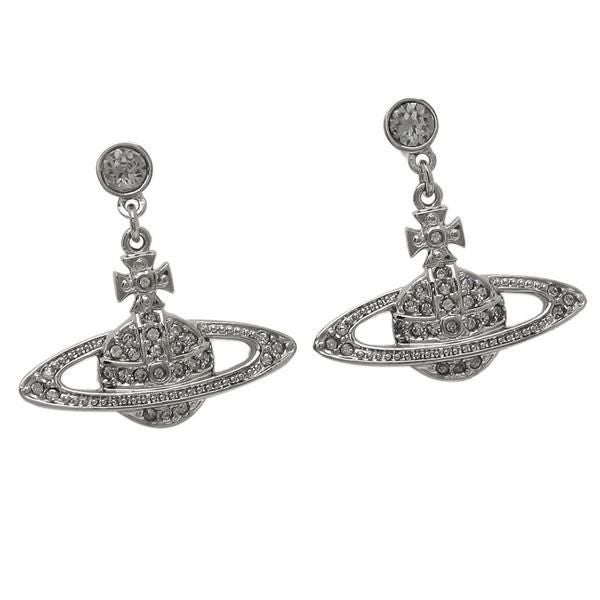 ヴィヴィアンウエストウッド ピアス アクセサリー VIVIENNE WESTWOOD 62020025 S108 ミニ バス リリーフ ドロップ レディース ガンメタル vi-724536b4
