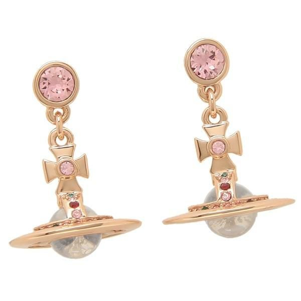 ヴィヴィアンウエストウッド ピアス アクセサリー VIVIENNE WESTWOOD 62020032 G002 ペッティ　オーブ レディース ピンク/ゴールドvi-724537b3