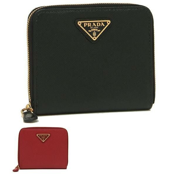 プラダ 二つ折り財布 サフィアーノ ミニ財布 レディース PRADA 1ML036