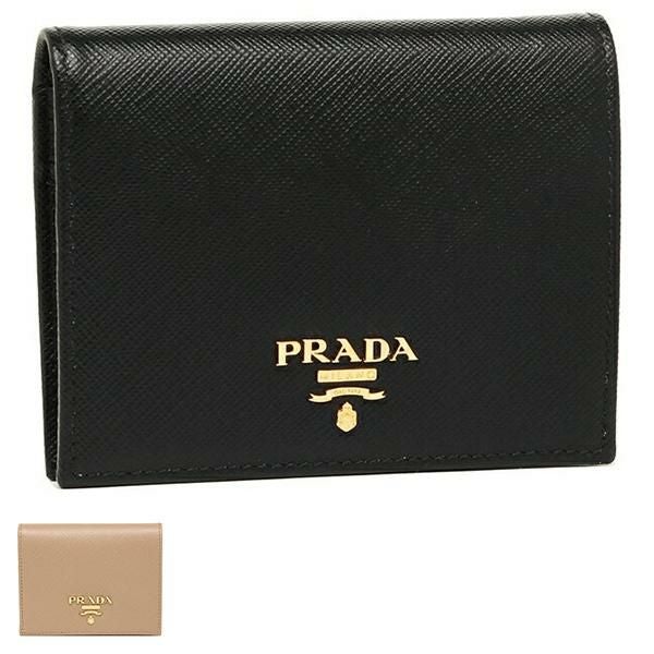 プラダ 二つ折り財布 サフィアーノ ミニ財布 レディース PRADA 1MV204 QWA 2DF8 2DKY