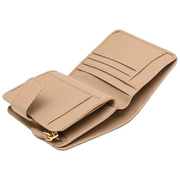 プラダ 二つ折り財布 サフィアーノ レディース PRADA 1ML018 QWA 詳細画像