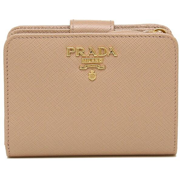 プラダ 二つ折り財布 サフィアーノ レディース PRADA 1ML018 QWA 詳細画像