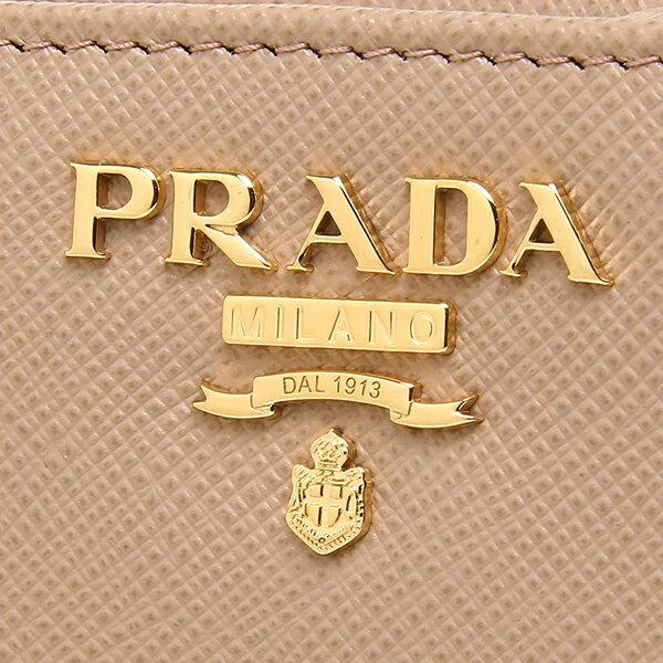 プラダ 二つ折り財布 サフィアーノ レディース PRADA 1ML018 QWA 詳細画像