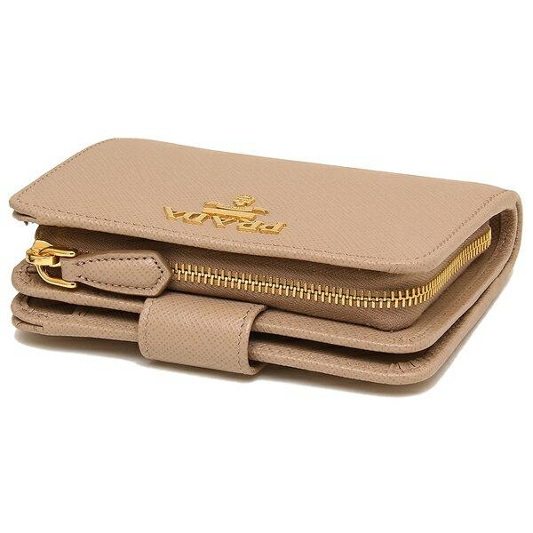 プラダ 二つ折り財布 サフィアーノ レディース PRADA 1ML018 QWA 詳細画像