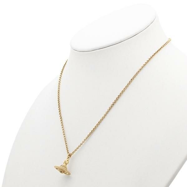 ヴィヴィアンウエストウッド ネックレス アクセサリー VIVIENNE WESTWOOD 63020098 R001 752116B/2 NEW PETITE ORB PENDANT レディース ペンダント GOLD 詳細画像