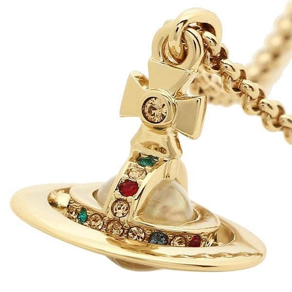ヴィヴィアンウエストウッド ネックレス アクセサリー VIVIENNE WESTWOOD 63020098 R001 752116B/2 NEW PETITE ORB PENDANT レディース ペンダント GOLD 詳細画像