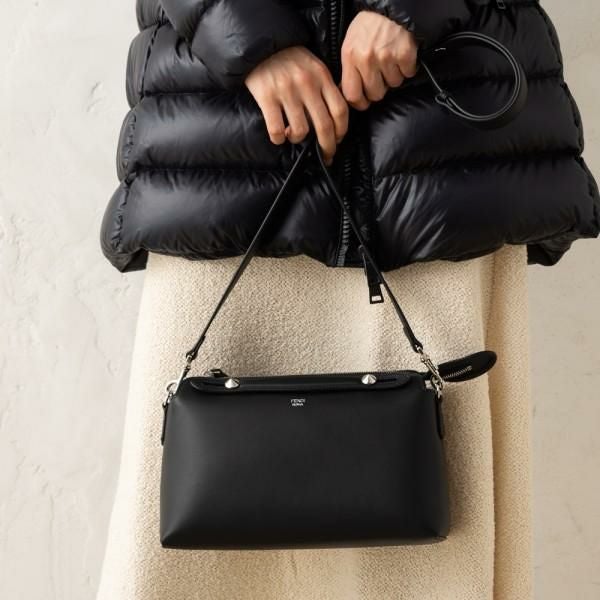 フェンディ バッグ FENDI 8BL146 1D5 F0GXN BY THE WAY バイザウェイ 2WAY レディース ハンドバッグ 無地 BLACK/PALLADIUM 黒 詳細画像