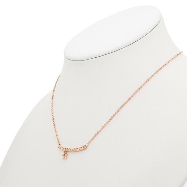コーチ ネックレス アクセサリー COACH 91431 RGD SIGNATURE PAVE BAR NECKLACE レディース ペンダント ROSE GOLD 詳細画像