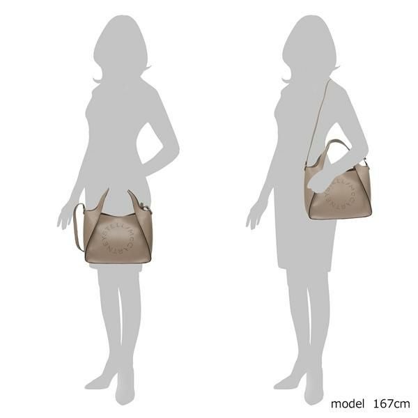 ステラマッカートニー バッグ STELLA McCARTNEY 513860 W8542 2800 ECO SOFT ALTER NAPPA エコソフトアルターナッパ 2WAYバッグ レディース トートバッグ 無地 MOSS 詳細画像