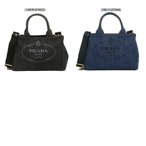 プラダ トートバッグ ショルダーバッグ カナパ デニム レディース PRADA 1BG439 AJ6 詳細画像
