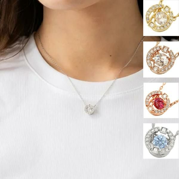 スワロフスキー ネックレス アクセサリー ダンシングクリスタル ペンダント レディース SWAROVSKI