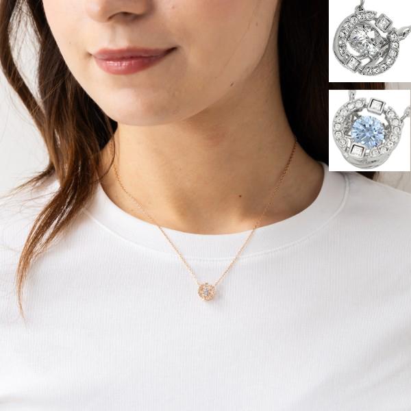スワロフスキー ネックレス アクセサリー ダンシングクリスタル ペンダント レディース SWAROVSKI