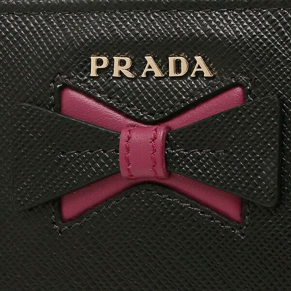 プラダ 二つ折り財布 サフィアーノ リボン レディース PRADA 1ML018