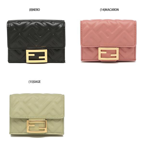 フェンディ 三つ折り財布 バゲット レディース FENDI 8M0395 AAJD 詳細画像