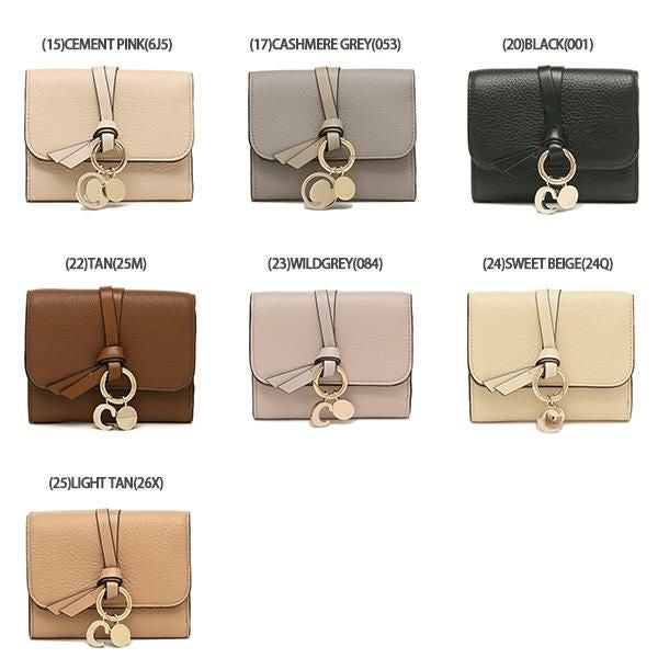 クロエ 三つ折り財布 アルファベット レディース CHLOE CHC17AP945H9Q 詳細画像