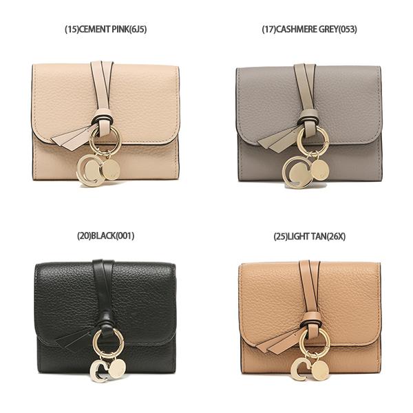 クロエ 三つ折り財布 アルファベット レディース CHLOE CHC17AP945H9Q 詳細画像