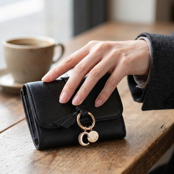 クロエ 三つ折り財布 アルファベット レディース CHLOE CHC17AP945H9Q 詳細画像