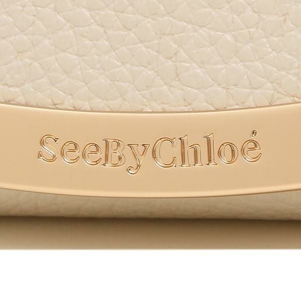 シーバイクロエ 財布 SEE BY CHLOE CHS17WP582349 24H LIZZIE LONG WALLET WITH FLAP リジー リッジー レディース 長財布 無地 CEMENT BEIGE 詳細画像