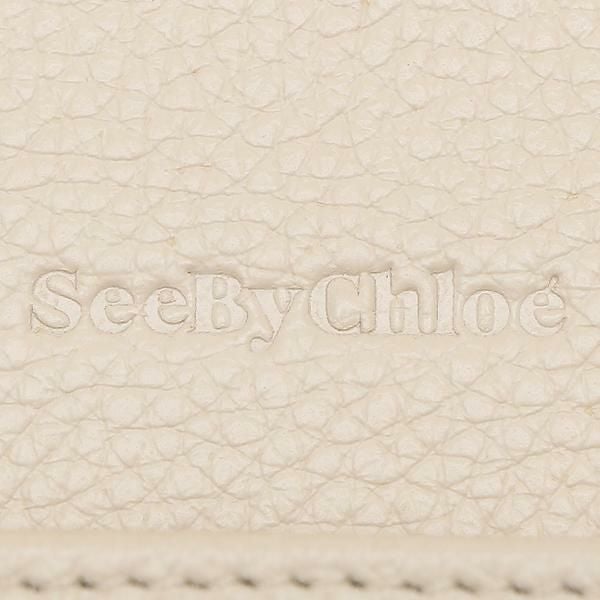 シーバイクロエ 財布 SEE BY CHLOE CHS17WP582349 24H LIZZIE LONG WALLET WITH FLAP リジー リッジー レディース 長財布 無地 CEMENT BEIGE 詳細画像