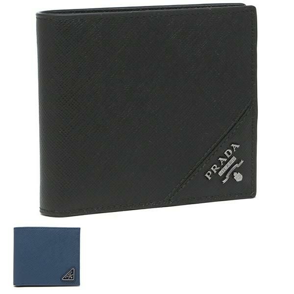 プラダ 二つ折り財布 サフィアーノ カードケース メンズ PRADA 2MO513 2MO738 2FJ6 QME QHH ZLP