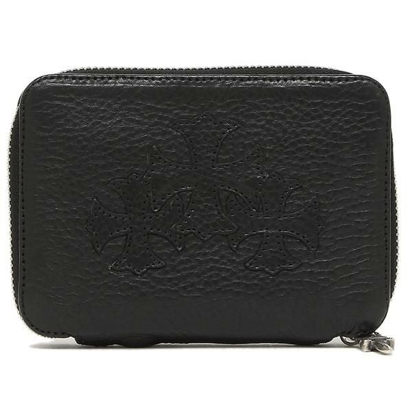 クロムハーツ 財布 CHROME HEARTS 116664 BLACK WLT BBY BANK ROBBER メンズ 二つ折り財布 無地 BLACK 黒 詳細画像
