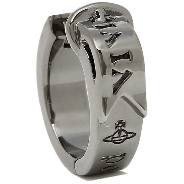 ヴィヴィアンウエストウッド ピアス アクセサリー VIVIENNE WESTWOOD 62030053 S001 MAN BOBBY SINGLE HOOP メンズ ブラック 黒