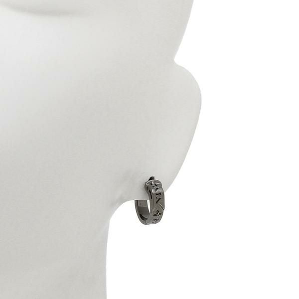 ヴィヴィアンウエストウッド ピアス アクセサリー VIVIENNE WESTWOOD 62030053 S001 MAN BOBBY SINGLE HOOP メンズ ブラック 黒 詳細画像