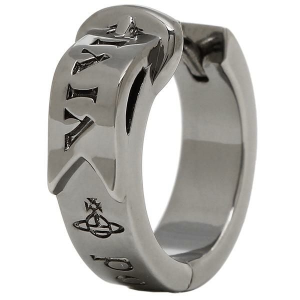 ヴィヴィアンウエストウッド ピアス アクセサリー VIVIENNE WESTWOOD 62030053 S001 MAN BOBBY SINGLE HOOP メンズ ブラック 黒 詳細画像