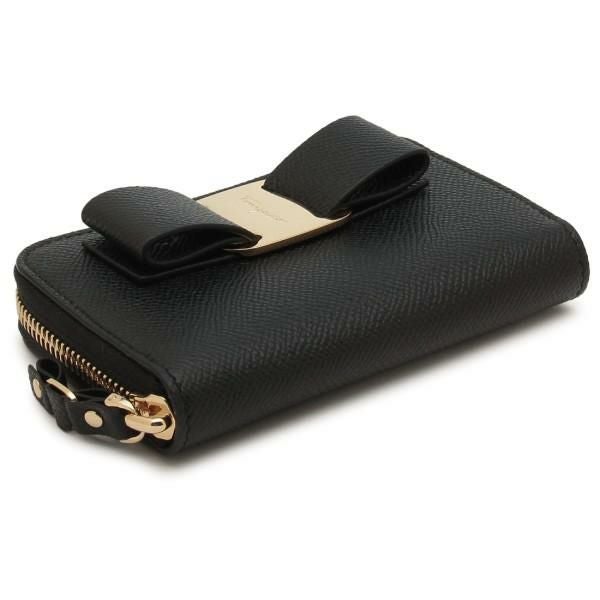 サルヴァトーレフェラガモ カードケース ヴァラ ブラック レディース Salvatore Ferragamo 22D288 725290 詳細画像