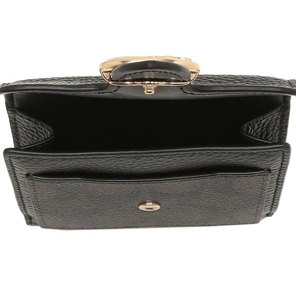 コーチ 二つ折り財布 シグネチャーキャンバスミニ財布 ブラウン ブラック レディース COACH 7250 IMAA8 詳細画像