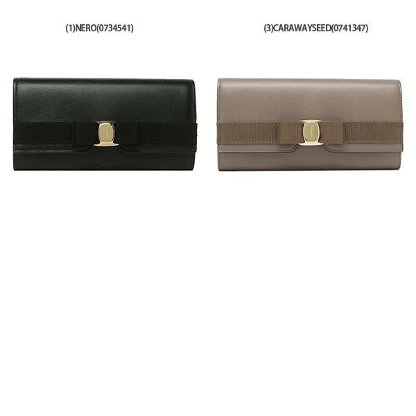 フェラガモ 長財布 ニューヴァラ リボン レディース FERRAGAMO 22E008