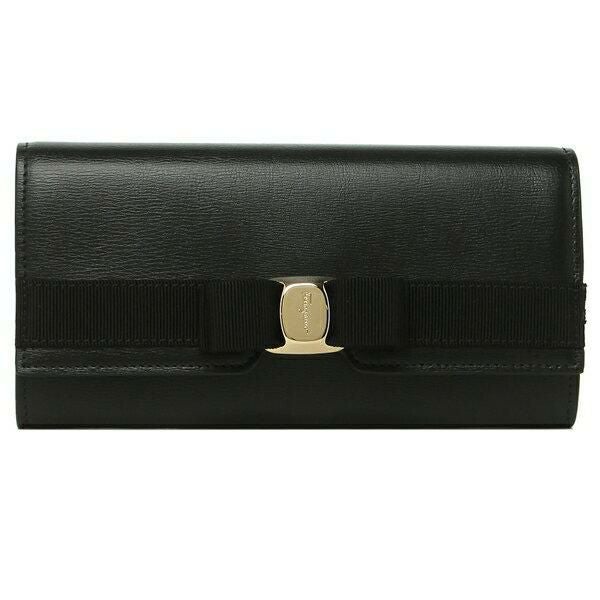 フェラガモ 長財布 ニューヴァラ リボン レディース FERRAGAMO 22E008