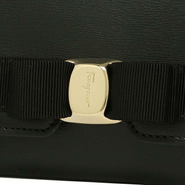 フェラガモ 長財布 ニューヴァラ リボン レディース FERRAGAMO 22E008