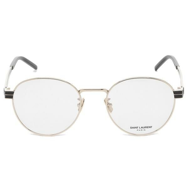 サンローランパリ 眼鏡フレーム アイウェア メンズ レディース 52サイズ ゴールド ブラック SAINT LAURENT PARIS SL M63 003 ラウンド 詳細画像