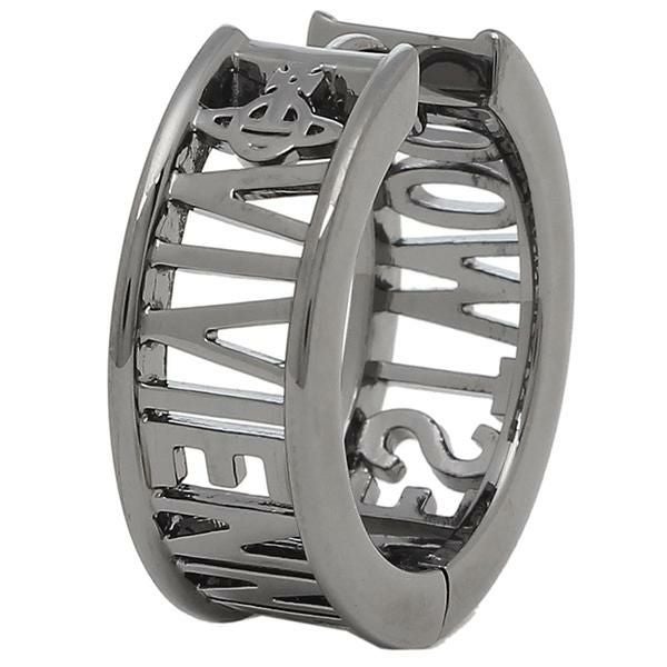 ヴィヴィアンウエストウッド ピアス アクセサリー ウエストミンスター 片耳 シングル フープ ガンメタル レディース メンズ 62030052 S001 詳細画像