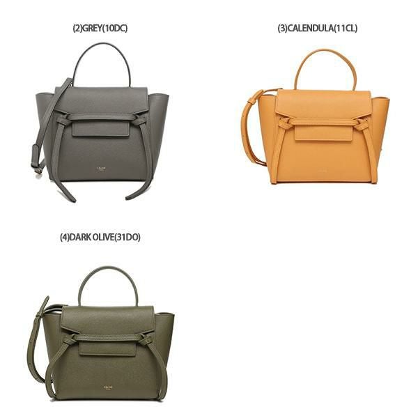 セリーヌ ハンドバッグ ショルダーバッグ ベルトバッグ ナノサイズ 2WAY ショルダー レディース CELINE 189003ZVA 詳細画像