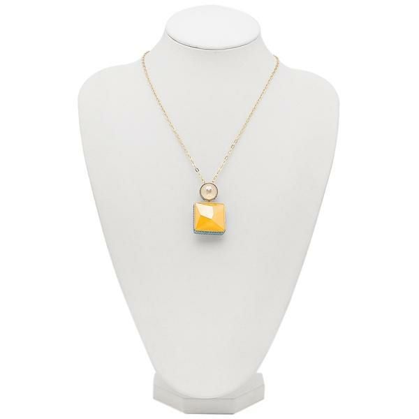 スワロフスキー ネックレス アクセサリー オルビタ スクエアカット クリスタル ペンダント オレンジ ブルー レディース SWAROVSKI 5600513 詳細画像
