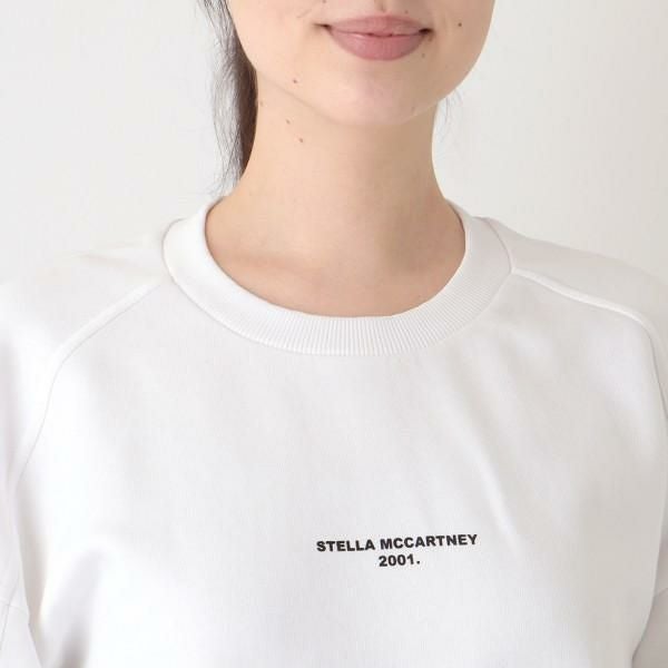 ステラマッカートニー Tシャツ トップス ロゴ スウェット ホワイト