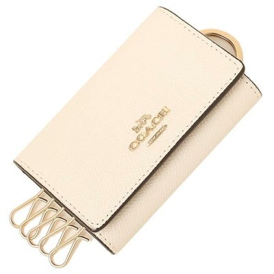 コーチ アウトレットキーケース ホワイト レディース COACH 76741 IMCHK